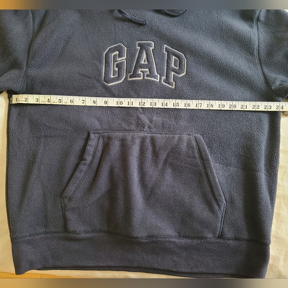 GAP Fleece Hoodie Navy Medium - Picture 5 of 7